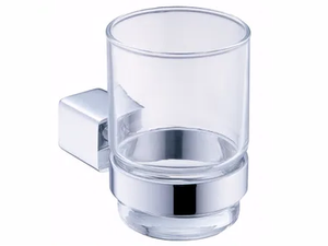 MARK - Wall-mounted glass toothbrush holder - Sanitary accessories by JUSTIME