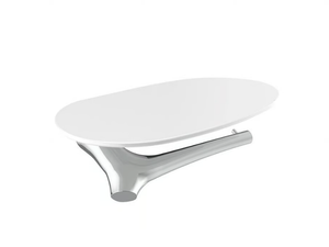 NATURE - Chromed brass toilet roll holder / soap dish - Sanitary accessories by JUSTIME