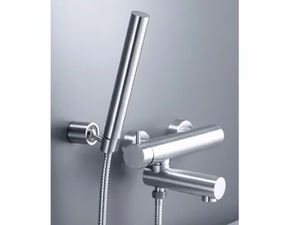 STILL ONE - 2 hole stainless steel bathtub mixer with hand shower - Tap by JUSTIME