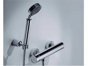 STILL ONE - Chromed brass shower mixer with hand shower - Shower by JUSTIME