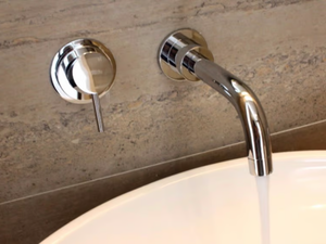 STILL ONE - Wall-mounted chromed brass washbasin tap - Tap by JUSTIME