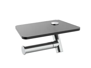 YES - Tempered glass toilet roll holder with shelf - Toilet seat by JUSTIME