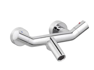 YES - Wall-mounted single handle chromed brass bathtub mixer - Tap by JUSTIME