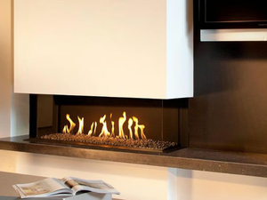 G110/37S - Wall-mounted 3-sided gas fireplace - Other by KALFIRE