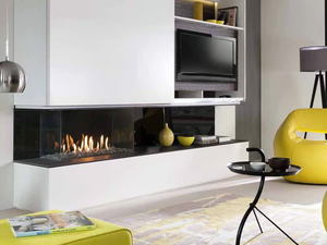 G90/44S - Wall-mounted 3-sided gas fireplace - Other by KALFIRE