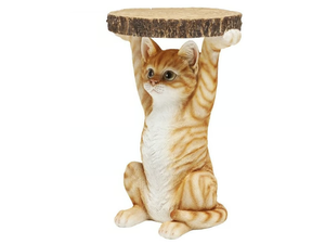 ANIMAL MS CAT - Round polyresin coffee table - Coffee table by KARE Design