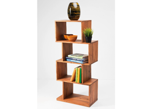 AUTHENTICO ZICK ZACK 120 - Open wooden bookcase - Cabinet by KARE Design