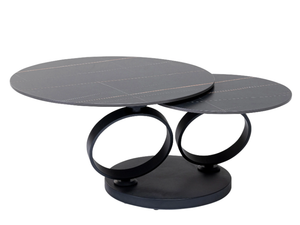 BEVERLY - Porcelain stoneware and steel high side table - Coffee table by KARE Design