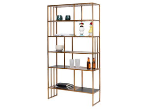 CESARO - Double-sided stainless steel bookcase - Cabinet by KARE Design
