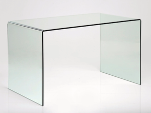 CLEAR CLUB - Rectangular crystal writing desk - Desk by KARE Design