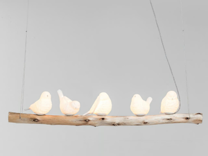DINING BIRDS - Porcelain pendant lamp - Ceiling lamp by KARE Design