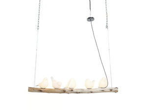 DINING BIRDS - Porcelain pendant lamp - Ceiling lamp by KARE Design