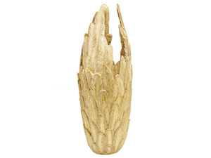 FEATHERS GOLD 91CM - Resin vase - Styling by KARE Design