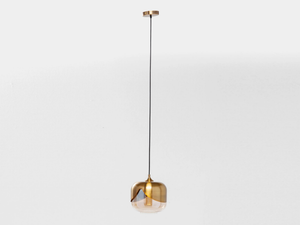 GOLDEN GOBLET - LED glass and steel pendant lamp - Ceiling lamp by KARE Design