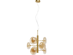 HEADLIGHT - LED glass and steel pendant lamp - Ceiling lamp by KARE Design