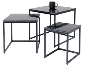 KEY WEST - Marble and powder coated steel coffee table - Coffee table by KARE Design