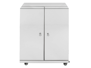 LUXURY - MDF and mirrored glass bar cabinet with casters - Cabinet by KARE Design