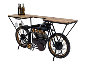 MOTORBIKE BLACK - Steel bar cabinet - Cabinet by KARE Design