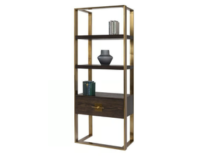 OSAKA - Open steel and wood shelving unit with drawers - Cabinet by KARE Design