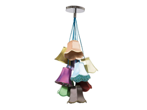 SALOON FLOWERS 9 - Fabric pendant lamp - Ceiling lamp by KARE Design