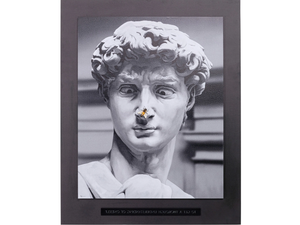 STATUE - Painting on cotton canvas with pine frame - Styling by KARE Design