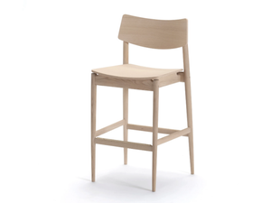 A-BS01 - Wooden barstool with footrest - Stool by KARIMOKU