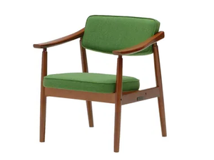 D CHAIR - Fabric easy chair with armrests - Chair by KARIMOKU