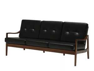 FRAME - 3 seater vinyl leather sofa - Sofa by KARIMOKU