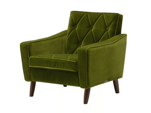 LOBBY - Tufted fabric armchair with armrests - Armchair by KARIMOKU