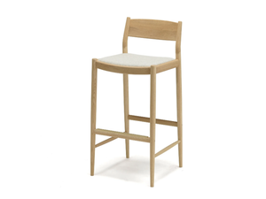 N-BS01 - Wooden barstool with footrest - Stool by KARIMOKU