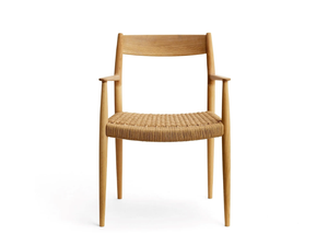 N-DC01 - Oak chair with armrests - Chair by KARIMOKU