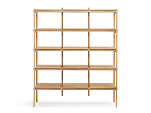 N-SS01 - Open sectional oak bookcase - Cabinet by KARIMOKU