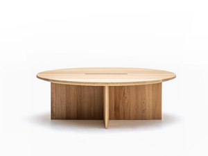 N-ST02 - Round wooden coffee table - Coffee table by KARIMOKU
