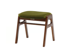 Stool - Wooden and fabric stacking stool - Stool by KARIMOKU