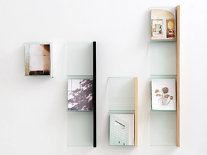 ELL - Wood and glass magazine rack - Accessories by Karl Andersson