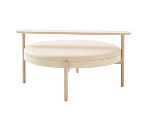 HYGGE - Round upholstered solid wood bench - Bench by Karl Andersson