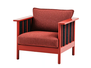 ONDULÉ - Upholstered wooden armchair with armrests - Armchair by Karl Andersson