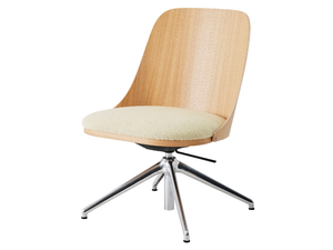 SANDER CONFERENCE - Trestle-based height-adjustable wooden chair with integrated cushion - Accessories by Karl Andersson