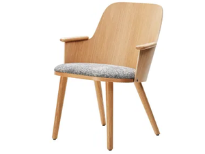 SANDER CONFERENCE - Wooden chair with armrests - Chair by Karl Andersson