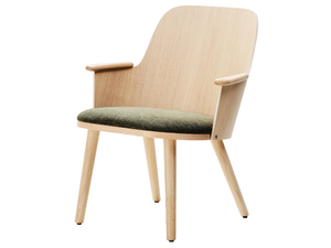 SANDER LOUNGE - Wooden chair with armrests - Chair by Karl Andersson