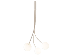 MOONY - Etched glass ceiling lamp with swing arm - Ceiling lamp by Karman