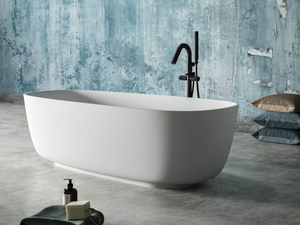 GATSBY - Freestanding oval Ksolid bathtub - Bathtub by Karol