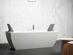 KALÌ C - Freestanding rectangular Kcryl bathtub - Bathtub by Karol