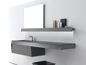 KUT 02 - Wall-mounted vanity unit - Washbasin cabinet by Karol