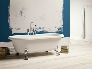 NEWPORT - Freestanding oval Kstone bathtub on legs - Bathtub by Karol