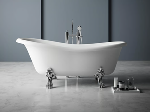OXFORD - Freestanding oval Kstone bathtub on legs - Bathtub by Karol