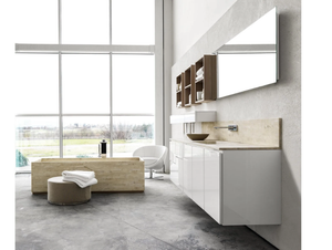URBAN CHIC 03 - Wall-mounted vanity unit - Washbasin cabinet by Karol