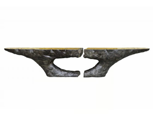 POMPEIA - Oval fiberglass console table - Console by KARPA