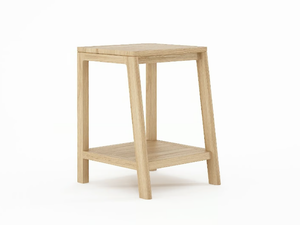 CIRCA17 - Square wooden bedside table - Side table by KARPENTER
