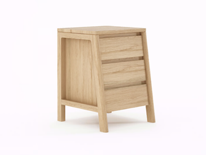 CIRCA17 - Wooden bedside table with drawers - Side table by KARPENTER